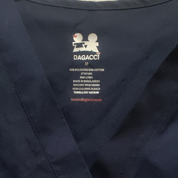Dagacci medium navy scrub top - Picture 2 of 2